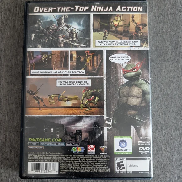 Ps2 TMNT (Teenage Mutant Ninja Turtles) PlayStation 2 Complete Video Game 🎮 - Picture 2 of 3